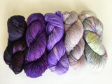 5 skein set: Purple Prism