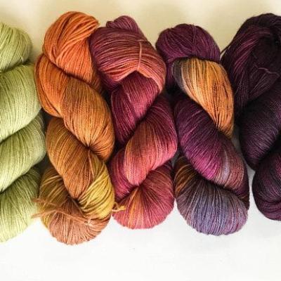 5 skein set: Little Burgundy