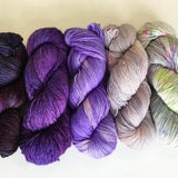 5 skein set: Purple Prism
